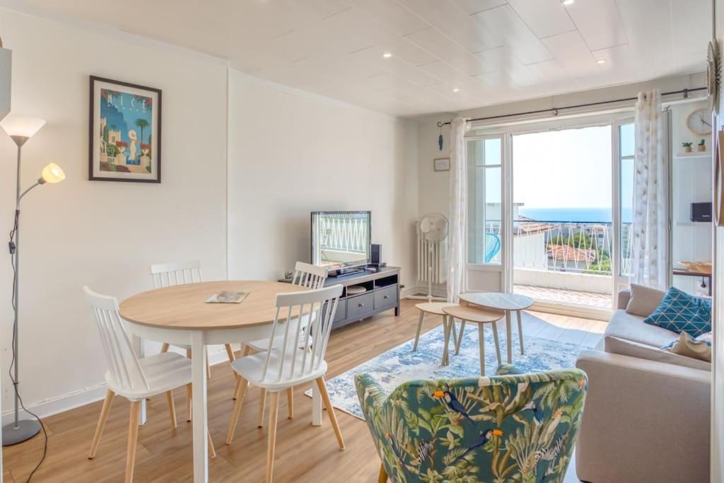 Apartment #15 2p Magnan Sea View 5 Min Beach Terrace & Parking Nice